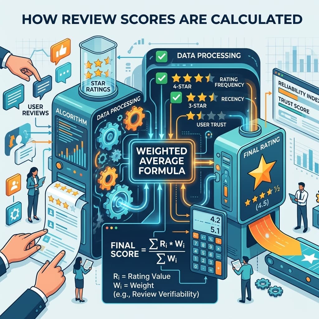 How Review Scores Are Calculated — and Why the Method Matters