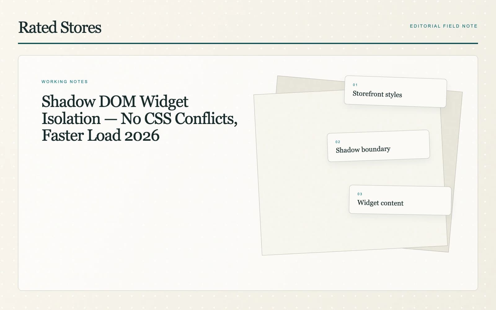 A clear boundary between theme and widget styles