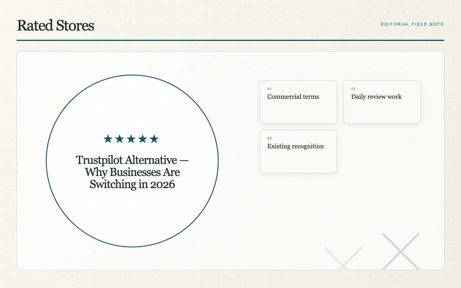 An independent shop owner reviewing options for managing her business reputation