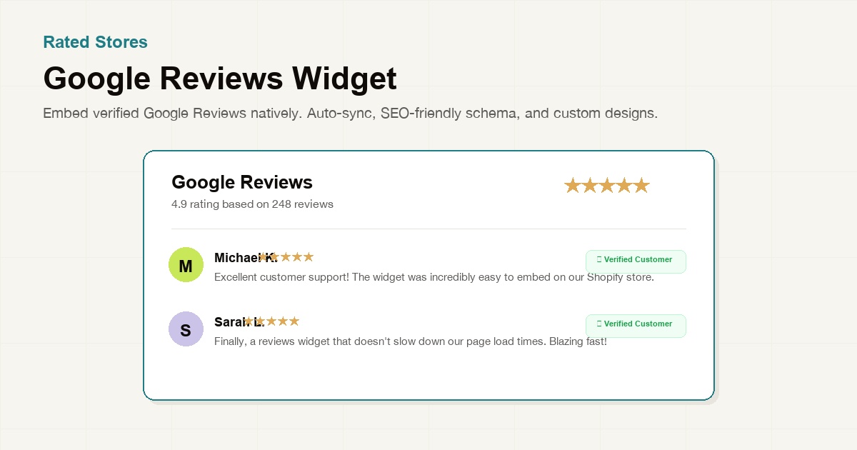 Google Reviews Widget — Embed Google Reviews on Your Website (2026)