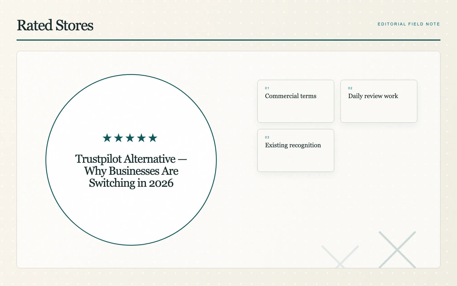 An independent shop owner reviewing options for managing her business reputation