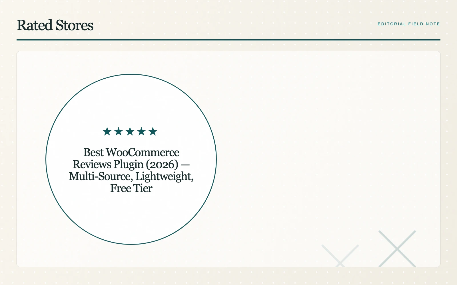 Product feedback within a WooCommerce storefront